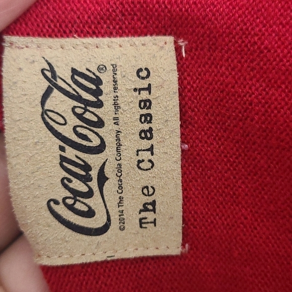 Coca-Cola Patriotic Sequin Logo Sweater 2014 Women’s Size Small USA Flag Pullove - Picture 4 of 4